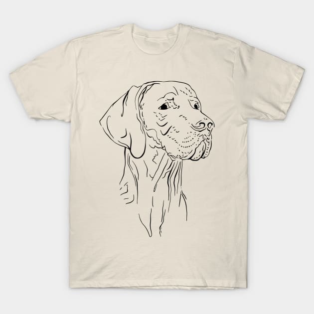 Weimaraner T-Shirt by zaher97